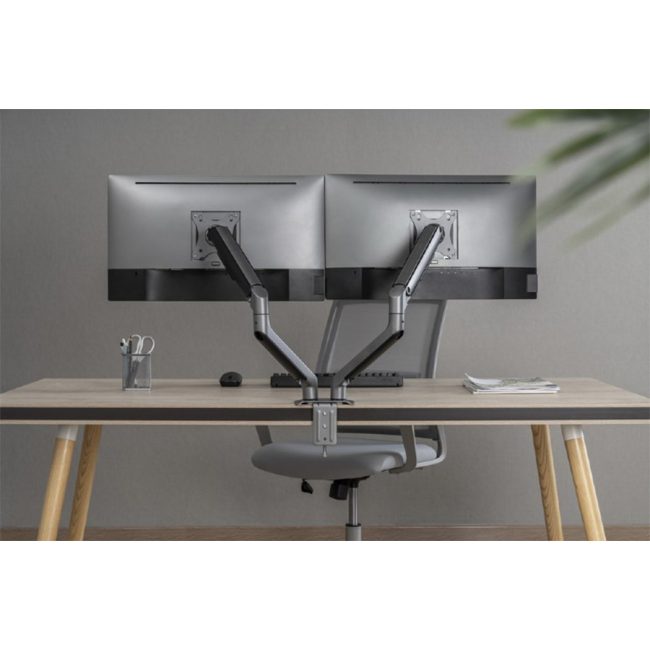 NOSAČ ZA DVA MONITORA GEMBIRD MA-DA2-05, up to 32", up to 9 kg - Image 7