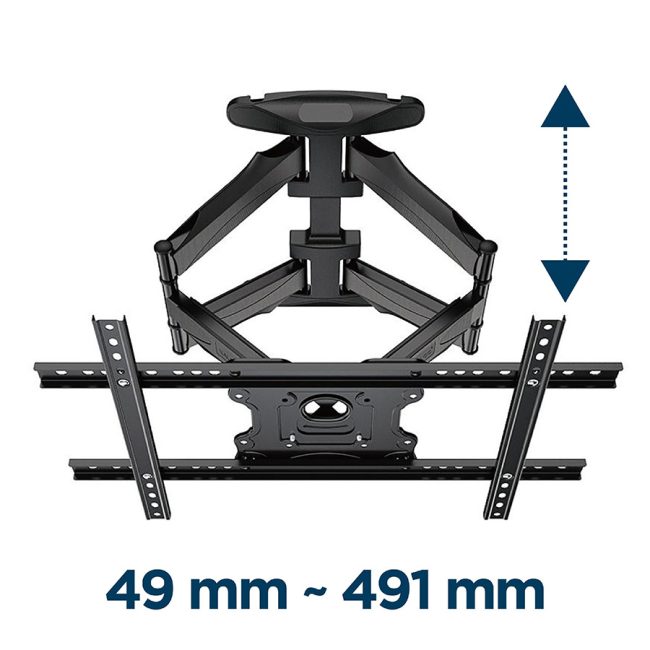 Zidni nosač GEMBIRD WM-75ST-01, 32”-75”, 45 kg, VESA: max 600 x 400 mm - Image 3