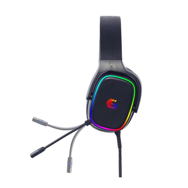 Slušalice sa mikrofonom GEMBIRD gaming, 7.1 Surround Headset with RGB backlight, 2 pcs x 3.5 mm plug (input + mic); USB-LEDt power, GHS-SANPO-S300 - Image 4