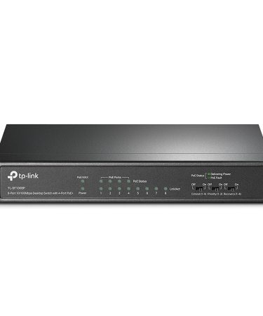 SWITCH TP-Link Tl-SF1008P, 8-port 10/100Mbps Desktop PoE Switch, 8 10/100Mbps RJ45 ports including 4 PoE ports, 57W PoE Power supply, steel case