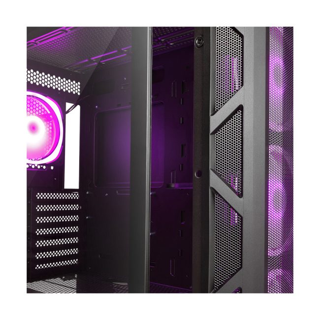 Kućište gaming RAMPAGE MASTER Mesh Tempered Glass Vertical VGA Holder 4*ARGB Fan Hub E-ATX - Image 5