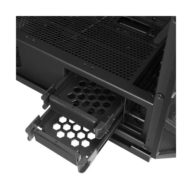 Kućište gaming RAMPAGE MASTER Mesh Tempered Glass Vertical VGA Holder 4*ARGB Fan Hub E-ATX - Image 8