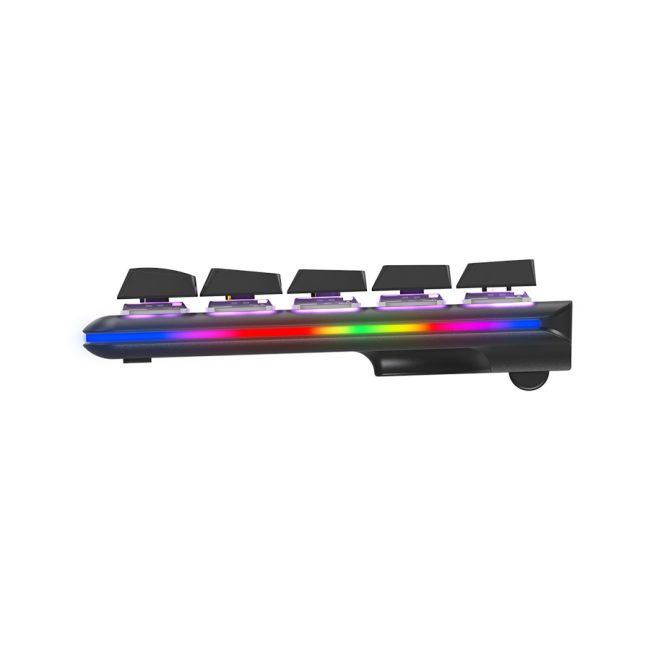 Tastatura gaming RAMPAGE REBEL black, Mechanical, Low Profile, blue switch, US Layout, Rainbow - Image 5