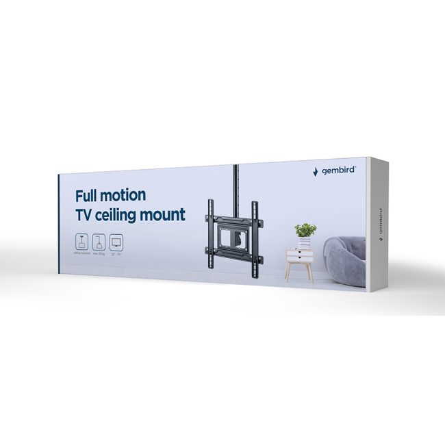 Stropni nosač za TV GEMBIRD CM-70ST-01, Full motion 32" - 70" - Image 8
