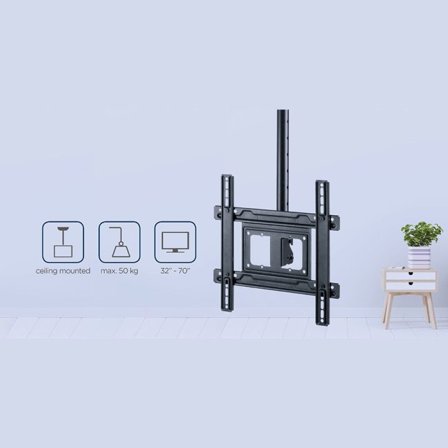 Stropni nosač za TV GEMBIRD CM-70ST-01, Full motion 32" - 70" - Image 9
