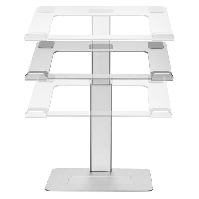 Postolje za notebook riser stand podesiv po visini, silver GEMBIRD, NBS-D1-02 - Image 6