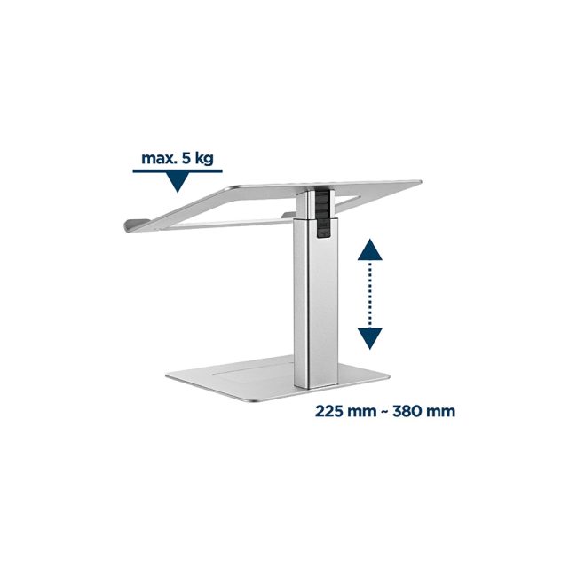Postolje za notebook riser stand podesiv po visini, silver GEMBIRD, NBS-D1-02 - Image 12
