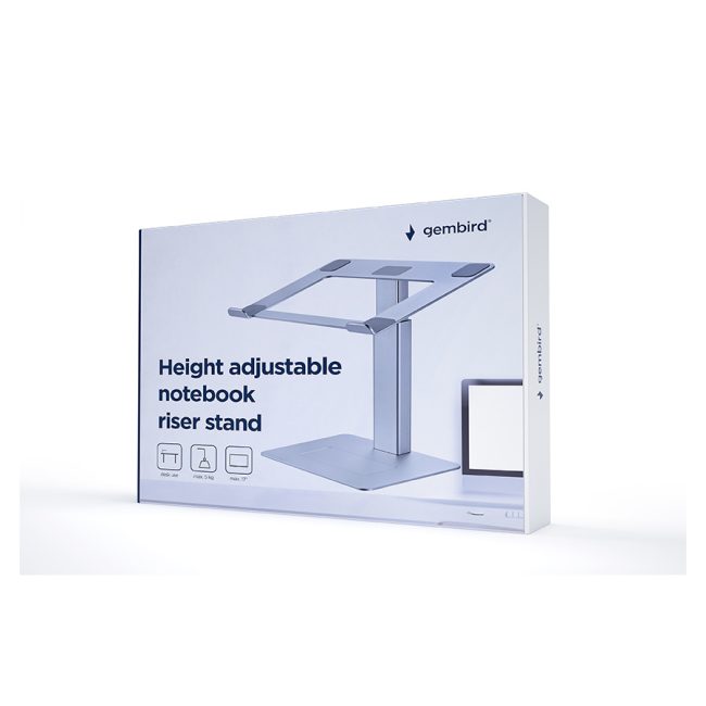 Postolje za notebook riser stand podesiv po visini, silver GEMBIRD, NBS-D1-02 - Image 13