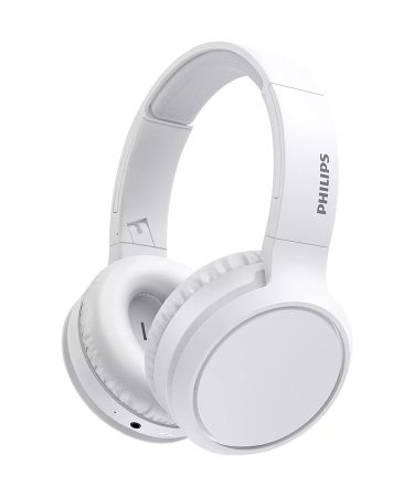Slušalice Philips TAH5205WT BT bluetooth, tipka BASS zvucnik 40mm baterija do 29h domet 10m bijele