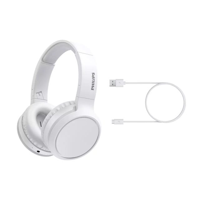 Slušalice Philips TAH5205WT BT bluetooth, tipka BASS zvucnik 40mm baterija do 29h domet 10m bijele - Image 7