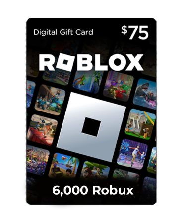 Roblox 75$ - 6000 Robux (USA)