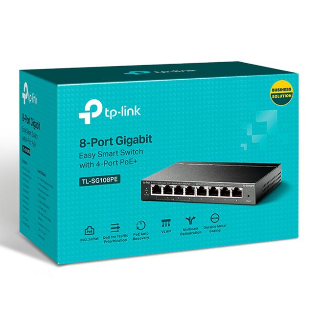 SWITCH 8 portni TP-LINK, TL-SG108PE PoE - Image 4