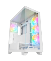 Kucište gaming RAMPAGE HYDRA V1 WHITE Type-C+USB3.0+USB2.0 4*ARGB Fan+Hub E-ATX Exclusive Gaming