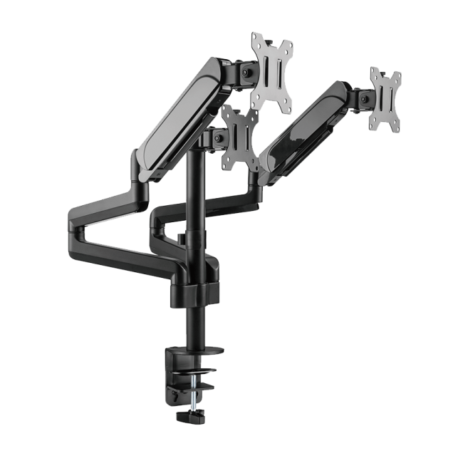 NOSAČ ZA TRI MONITORA GEMBIRD MA-DA3-01, montaža na stol, (full-motion), do 27”, up to 7 kg - Image 8