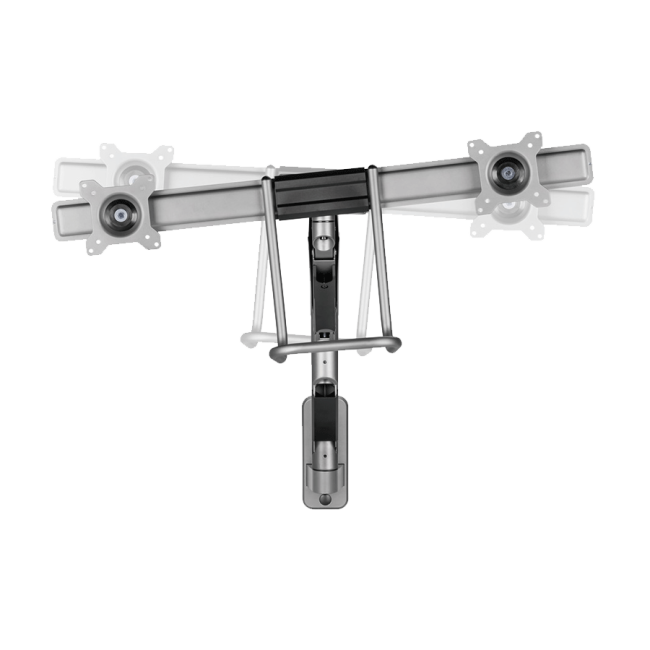 NOSAČ ZA DVA MONITORA GEMBIRD MA-WA2-02, montaža na zid, 17”-32”, up to 8 kg - Image 5