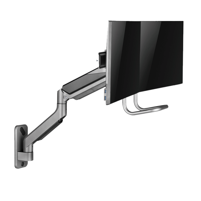 NOSAČ ZA DVA MONITORA GEMBIRD MA-WA2-02, montaža na zid, 17”-32”, up to 8 kg - Image 6