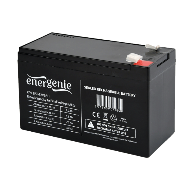 Baterija za UPS GEMBIRD, BAT-12V9AH, BAT-12V9AH
