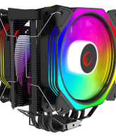 CPU hladnjak RAMPAGE OCTAGON C60 Black 57CFM 1800RPM 2x12cm ARGB AM5/LGA1700 Compatible Air Cooled CPU Fan