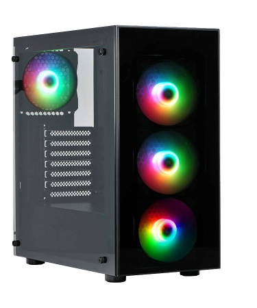 Kuciste Spire case VISION 7025 RGB gaming ATX 4xRGB fan 120mm VGA 370mm CPU cooler 170mm SPM7025GU3-4RGB