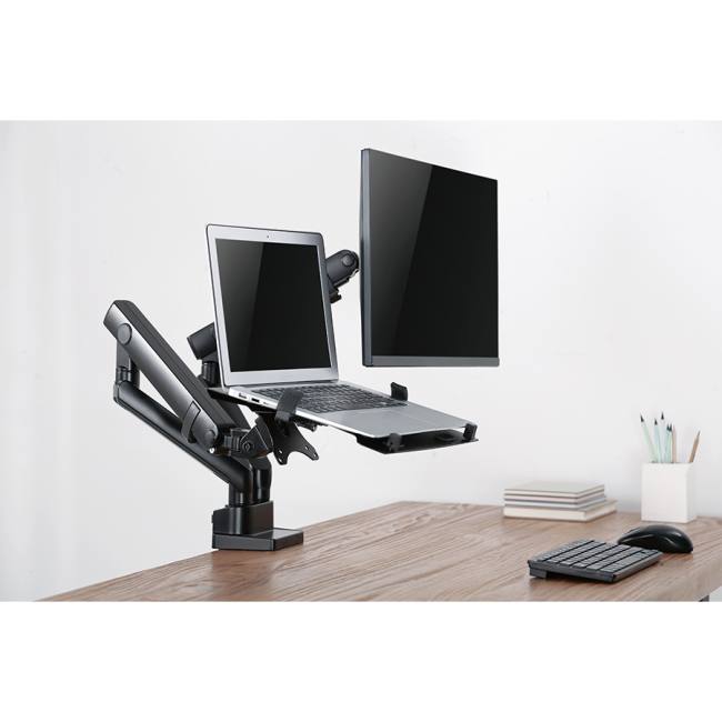 NOSAČ ZA MONITOR I LAPTOP GEMBIRD MA-DA3-02, montaža na stol, monitors up to 32" and notebooks up to 15,6" - Image 6