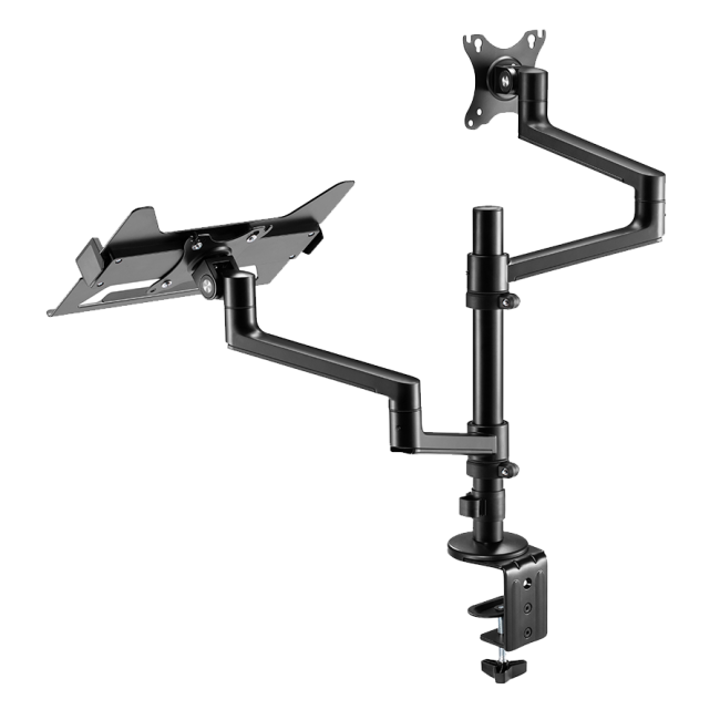 NOSAČ ZA MONITOR I LAPTOP GEMBIRD MA-DA-04, montaža na stol, monitors up to 32" and notebooks up to 17,3" - Image 3
