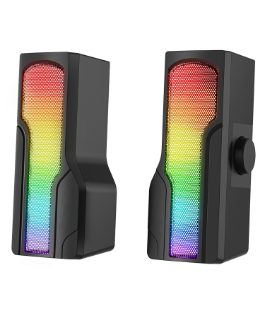 Zvučnici 2.0 gaming RAMPAGE Arty X13 Bluetooth 3W*2 Multimedia Usb 5V 45dB Gaming Player Speaker with RGB Light
