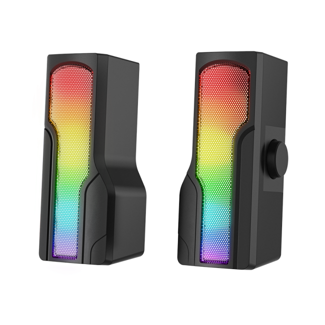Zvučnici 2.0 gaming RAMPAGE Arty X13 Bluetooth 3W*2 Multimedia Usb 5V 45dB Gaming Player Speaker with RGB Light