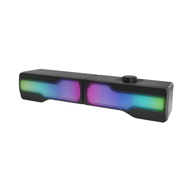 Zvučnici 2.0 gaming RAMPAGE Arty X13 Bluetooth 3W*2 Multimedia Usb 5V 45dB Gaming Player Speaker with RGB Light - Image 2