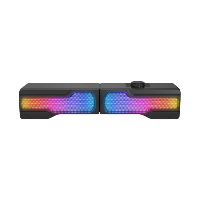 Zvučnici 2.0 gaming RAMPAGE Arty X13 Bluetooth 3W*2 Multimedia Usb 5V 45dB Gaming Player Speaker with RGB Light - Image 3