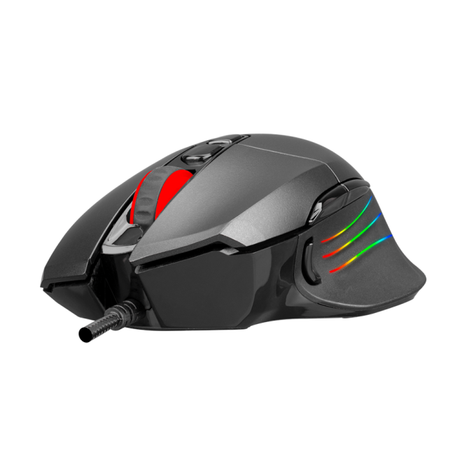 Miš gaming RAMPAGE SMX-R650 SCORE Usb Black, RGB illuminated 10000 Dpi, PMW-3325, 8D. Programable Gaming Mouse - Image 2