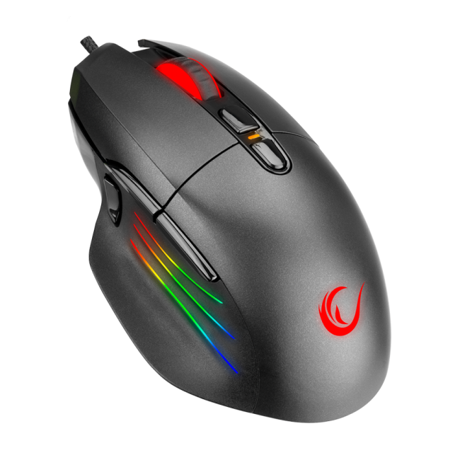 Miš gaming RAMPAGE SMX-R650 SCORE Usb Black, RGB illuminated 10000 Dpi, PMW-3325, 8D. Programable Gaming Mouse - Image 5