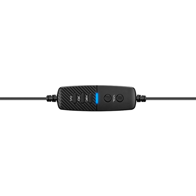 Slušalice sa mikrofonom gaming  RAMPAGE RM-K1 PULSAR black, USB 7.1 surround, vibracija, RGB - Image 7