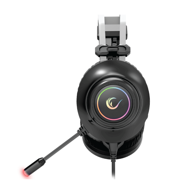 Slušalice sa mikrofonom gaming  RAMPAGE RM-K1 PULSAR black, USB 7.1 surround, vibracija, RGB - Image 9