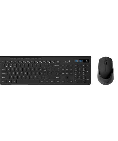 Tastatura + miš wireless i bluetooth GENIUS SlimStar 8230, black, BiH, 31340015410