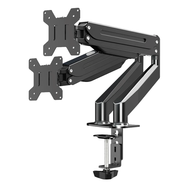 NOSAČ ZA DVA MONITORA ESPERANZA DESK HOLDER WITH GAS SPRING FOR 2 COMPUTER MONITORS 17"-27" MACHE, ERW020