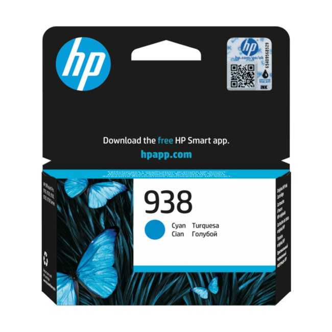 Tinta HP 938 cyan(4S6X5PE) za printere HP 9720/9730/9120/9110b/9120b