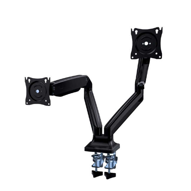 NOSAČ ZA DVA MONITORA GEMBIRD MA-DA2-03, montaža na stol, Full-motion, 17”-35”, up to 10 kg - Image 2