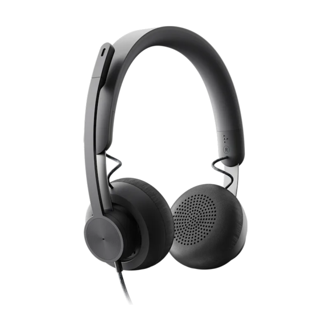 Slušalice sa mikrofonom, Logitech UC Zone USB black, USB-C, USB-A adapter included, noise-canceling, 981-000875 - Image 2