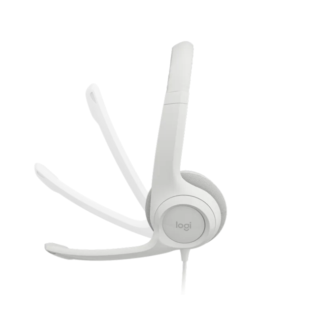 Slušalice sa mikrofonom, Logitech H390, USB, Noise-canceling Rotating microphone, Off-White, 981-001286 - Image 4