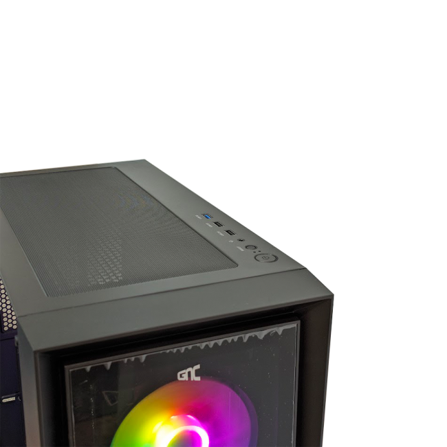 KUĆIŠTE GNC EZ COOL GAMING HC-625B BEZ NAPAJANJA, Tempered Glass, 3x120 RGB ventilator - Image 5