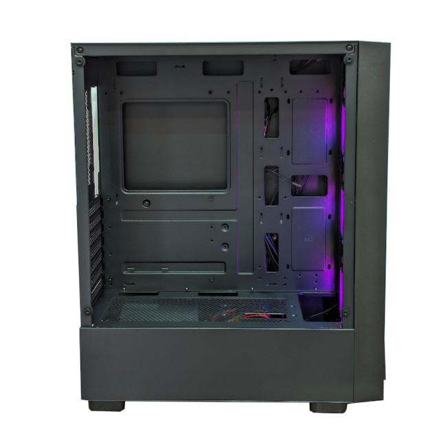 KUĆIŠTE GNC EZ COOL GAMING HC-625B BEZ NAPAJANJA, Tempered Glass, 3x120 RGB ventilator - Image 9