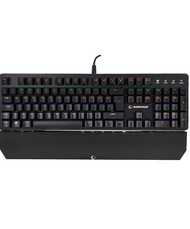 Tastatura gaming RAMPAGE KB-R91 Black USB Rainbow Backlight Water Proof BiH Layout Optical Switch