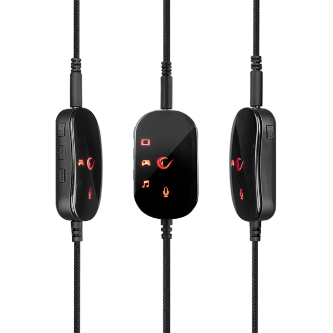 Slušalice sa mikrofonom gaming RAMPAGE RM-K99 X-PIKE USB 7.1 Sound Card PC PS4 Mobile Surround - Image 7