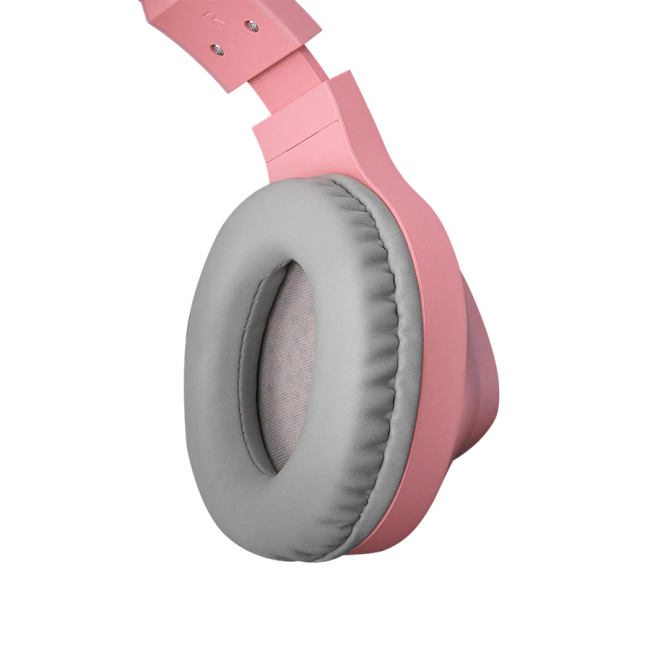 Slušalice sa mikrofonom gaming RAMPAGE M7 MONCHER pink, RGB LED, USB 7.1 - Image 6