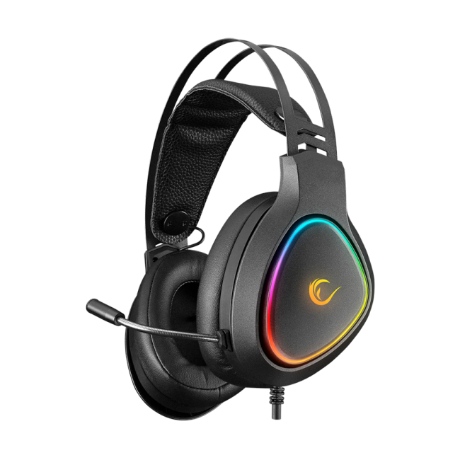 Slušalice sa mikrofonom gaming RAMPAGE RMX-G7 SNIPER Black RGB Illuminated,with Flexible Microphone Gaming, Headset