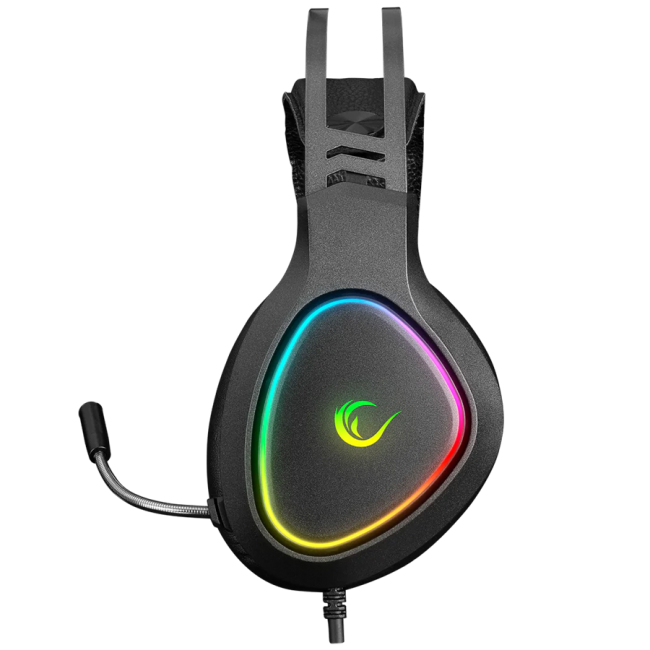 Slušalice sa mikrofonom gaming RAMPAGE RMX-G7 SNIPER Black RGB Illuminated,with Flexible Microphone Gaming, Headset - Image 3