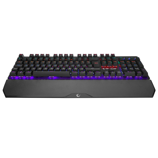 Tastatura gaming RAMPAGE KB-R86 UMBRA Black USB Rainbow Backlit Blue Switch US Layout Mechanical - Image 3
