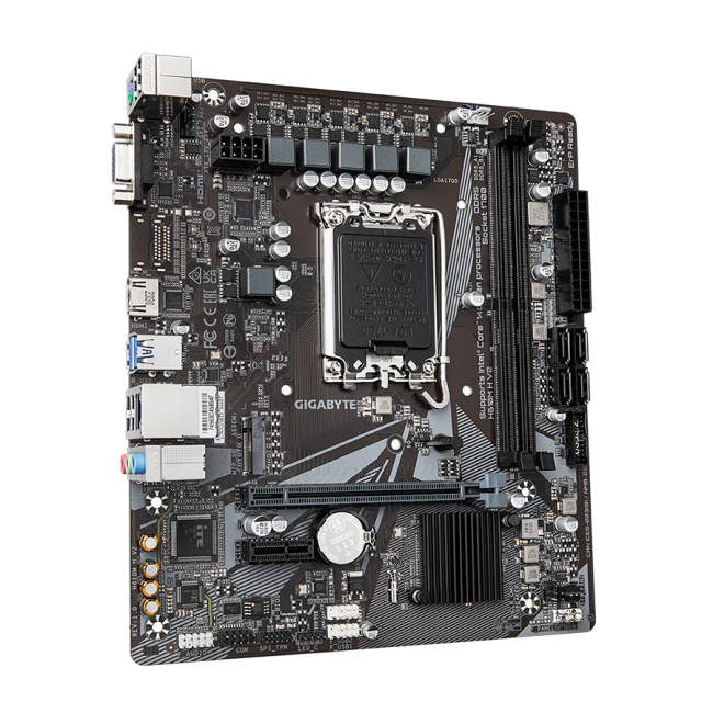Gigabyte MB H610M H V2 G10, LGA1700; 2xDDR5 up to 96GB 1xM.2; 4x SATA, HDMI, 1xPS2; 6xUSB - Image 3