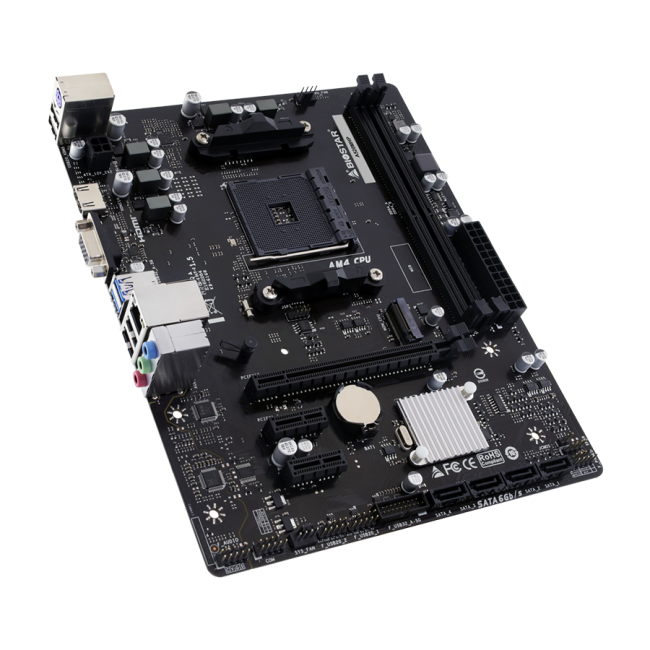 MB BIOSTAR A520MHP, mATX, Soc AM4, DDR4, M.2, GbE LAN, HDMI, VGA - Image 3