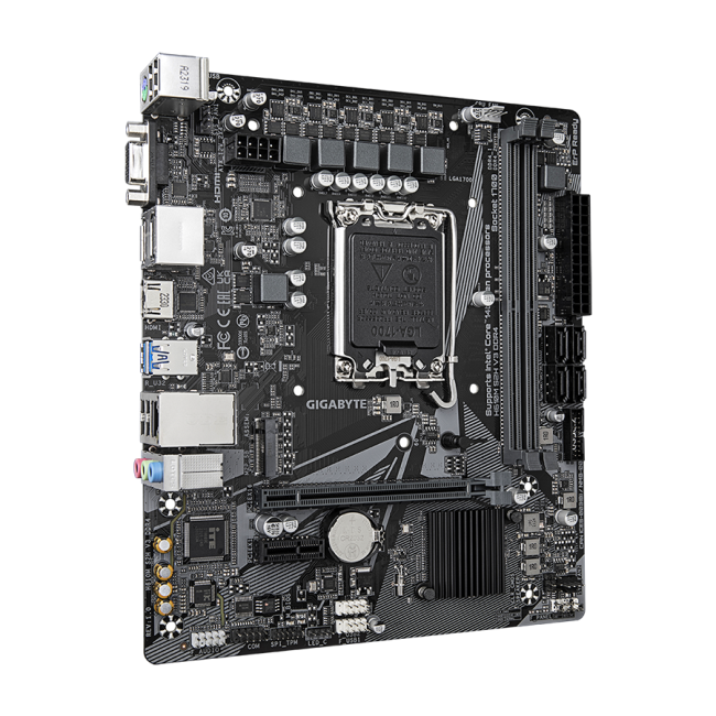GIGABYTE MB H610M S2H V3 DDR4 LGA1700; 2xDDR4; M.2; 4xSATA 6xUSB, HDMI, 2xDP, DVI, VGA - Image 3